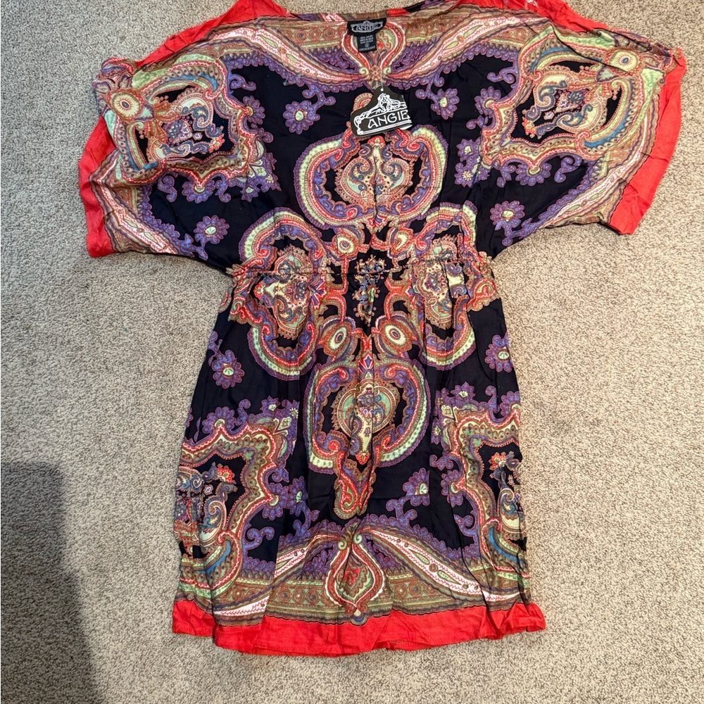 Angie Multicolor Paisley Kimono